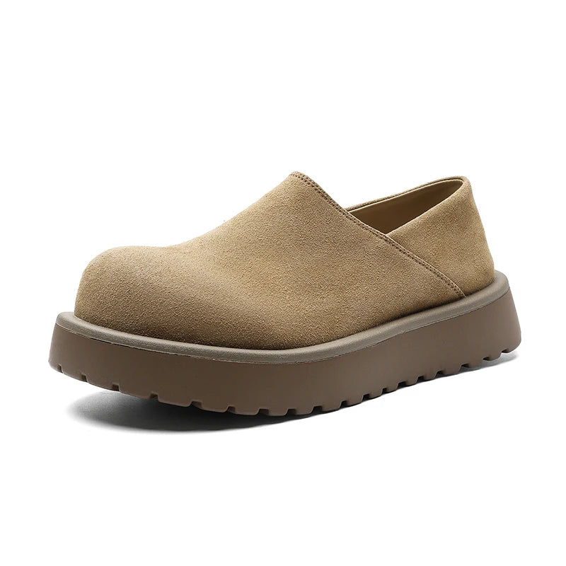 DIMANYU Men's Loafers Slip On Thick Platform Casual Shoes Men Non-slip Comfortable Moccasins Streetwear Footwear Men