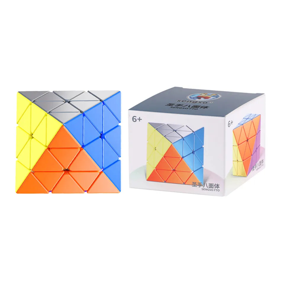 ShengShou FTO Rotating Octahedron Magnetic Magic Cube Stickerless Educational Toy Toys For Children Cubo magico Toys