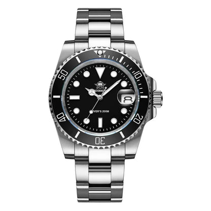 ADDIESDIVE MY-H3-2 Men's Dive Quartz Watch 41mm Fashion Stainless Steel Wristwatch 200M Calendar Display Luminous Watches ForMen