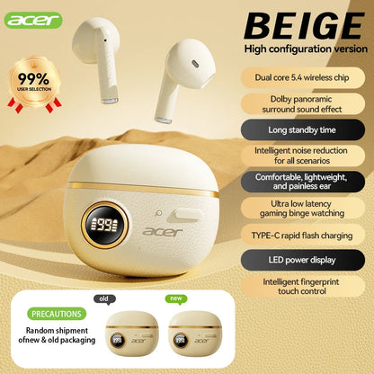 [Official Acer Product] Ohr544 Bluetooth Headphones In-Ear Wireless Design Comfortable to Wear Suitable for Sports Running Cycling Compatible with Mobile Phones Android Ios Systems