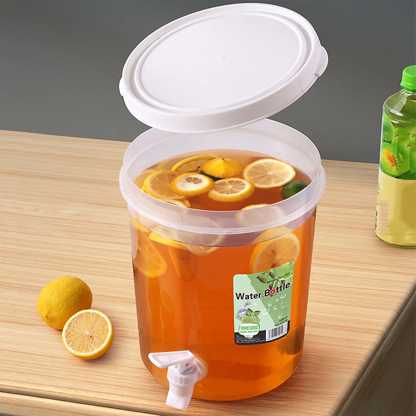 3.5/5L Thickened Cold Water Bottle Kettle with Faucet Water Drinks Dispenser Refrigerator Water Jug Lemonade Juice Container