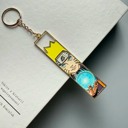 Anime Metal Hollow Out Keychains Bookmark Cute Jet Manga Fashion Bag Key Tag Jewelry Accessory Key Ring Holder Gift Anime