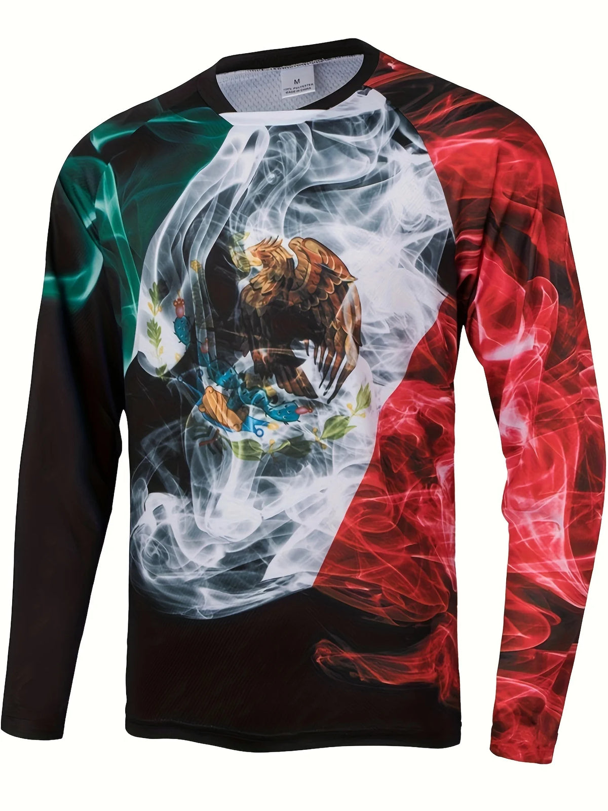 Fashion Mexican Flag T-Shirts Mexico 3D Print Men Woman Long Sleeve T Shirt Streetwear Oversized Harajuku Kids Tees Top Clothing