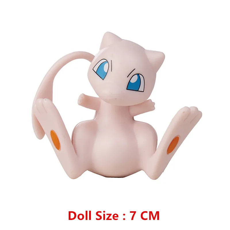 Pokemon Anime Action Figure Set - Pikachu Sun Elf Eevee Gengar Monsters Cartoon Model Toys Gift for Bulk Purchase