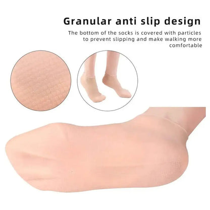 1-5pairs Moisturizing Foot Socks,Silicone Socks for Dry Cracked Feet Women's Foot Socks Cracked Dead Skin Remove Protector