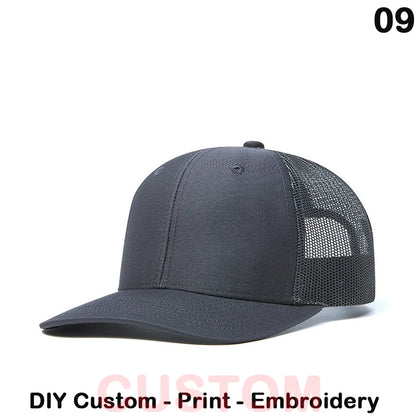 Fedoryn Custom Embroidery Baseball Cap for Men and Women DIY Design Mesh Cap LOGO Print Hat Quality Truck Hat Wholesale Unisex