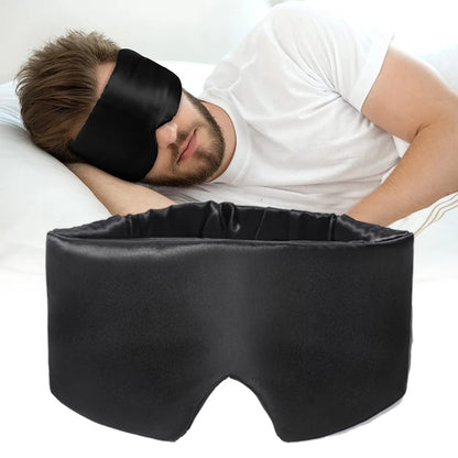 100% Sleeping Mask Mulberry Silk Eyepatch Blocking Light Eyemask Eyeshade Soft Padded Slaapmasker Travel Sleeping Aid