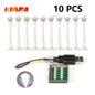 10PCS 0.8mm Pin RGB LED For LEGO Building Blocks USB Lamp DIY Street Light City Electric Decorate 1X1 Brick Compatible All Brand