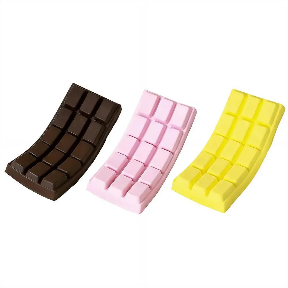 PU Soft Simulated Chocolate Squeeze Toy - Slow Rebound Stress Reliever for Office, Hand Relaxation, Desk Decor Gift