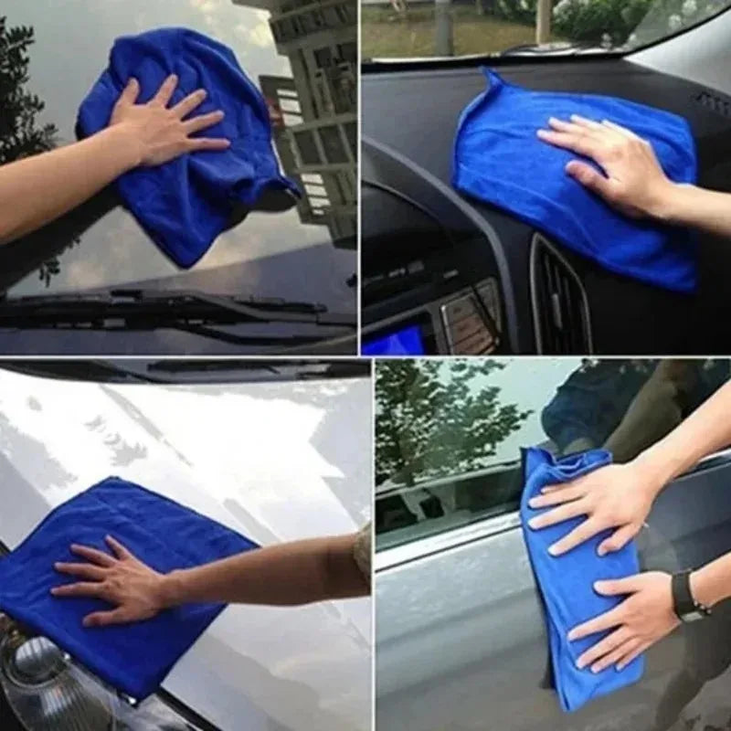 30x60cm Microfiber Cleaning Towel - Super Absorbent Lint-Free Scratch-Free Cloth for Car Washing and Home Use