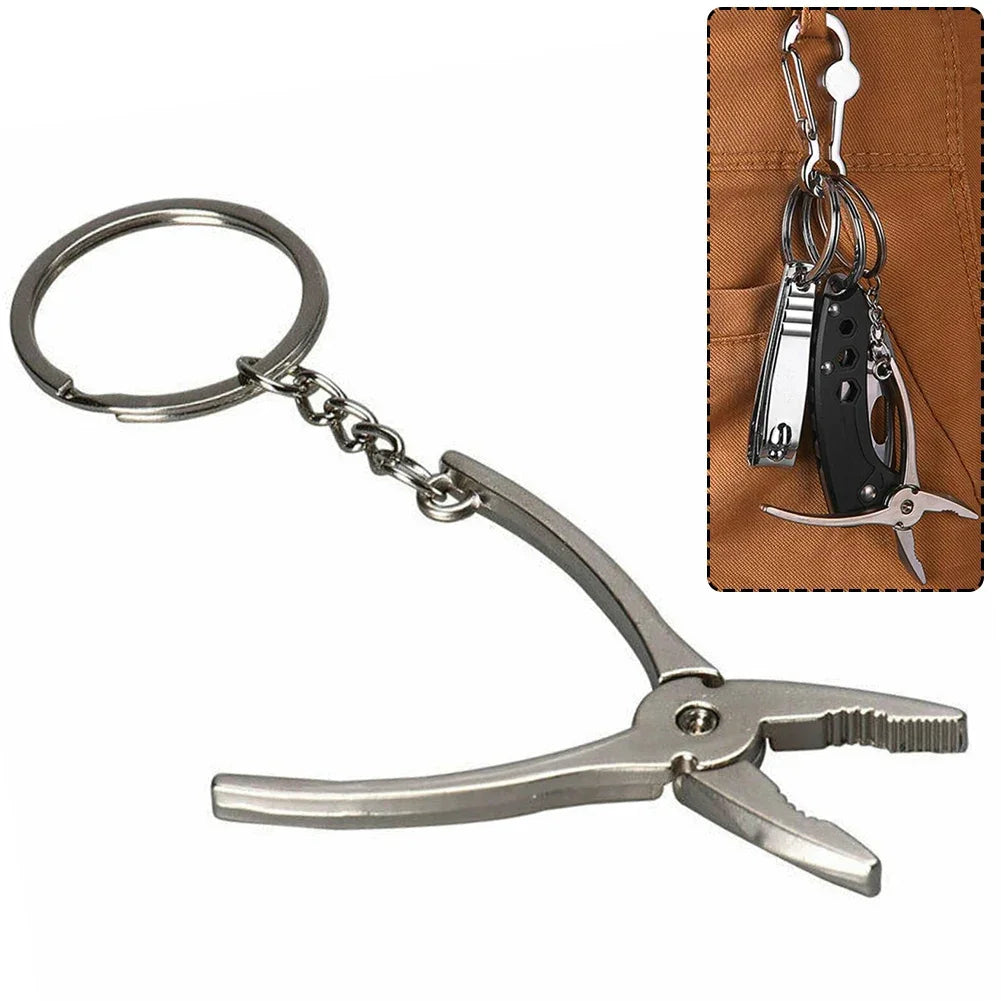 1PCS Mini Adjustable Wrench Key Chain Adjustable Metal Spanner Keyring Hand Tool Rotatable Nut Small And Portable Hand Tool Key