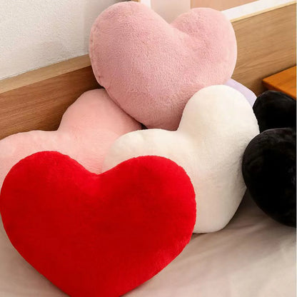 Cute Heart Shaped Pillow Soft Plush Throw Pillows Living Room Decor Valentines Day Wedding Gifts Love Pillow Heart Sofa Cushion