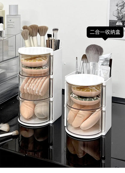 Hair Accessories Organizer Acrylic Storage Box Clear Hair Tie Organizer for Headband Makeup Brush Holder Desk Jewelry Organizer