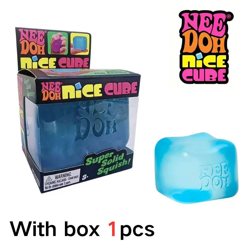 Nee Doh Nice Cube Sensory Stress Reliever Fidget Tool for Anxiety & Focus Desk Sensory Cube for Adults & Kids