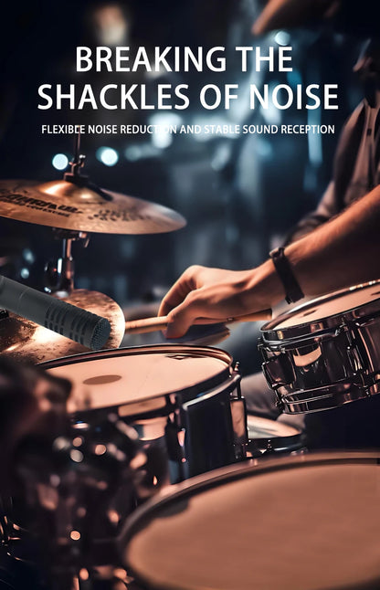 High-quality metal condenser microphone, durable and drop-resistant, suitable for live streaming, karaoke, and recording, univer