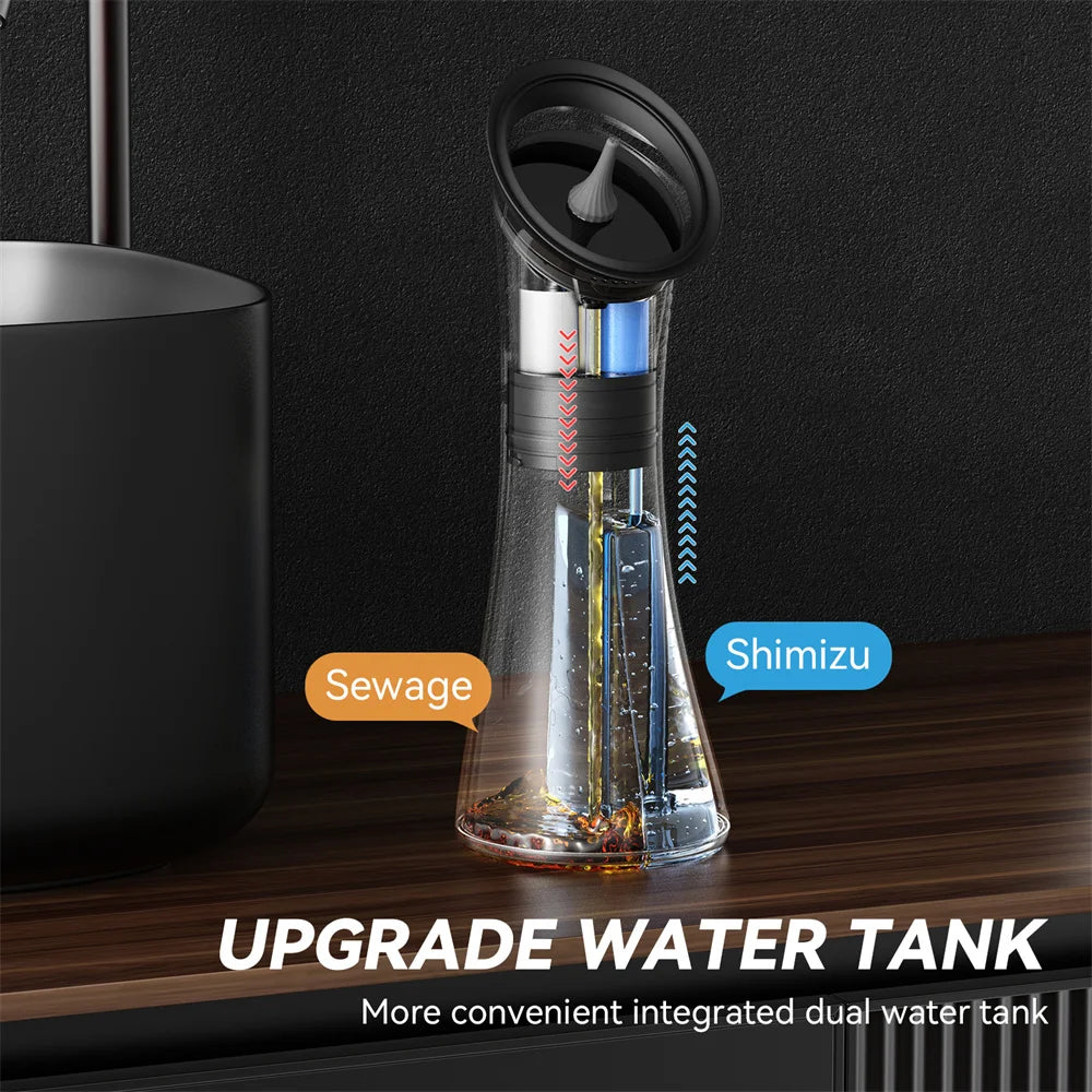 Upgraded Ear Wax Removal with One-Piece Waste Tank Safe Ear Cleaner with Water Temperature Sensor Waterproof Effective EarClean