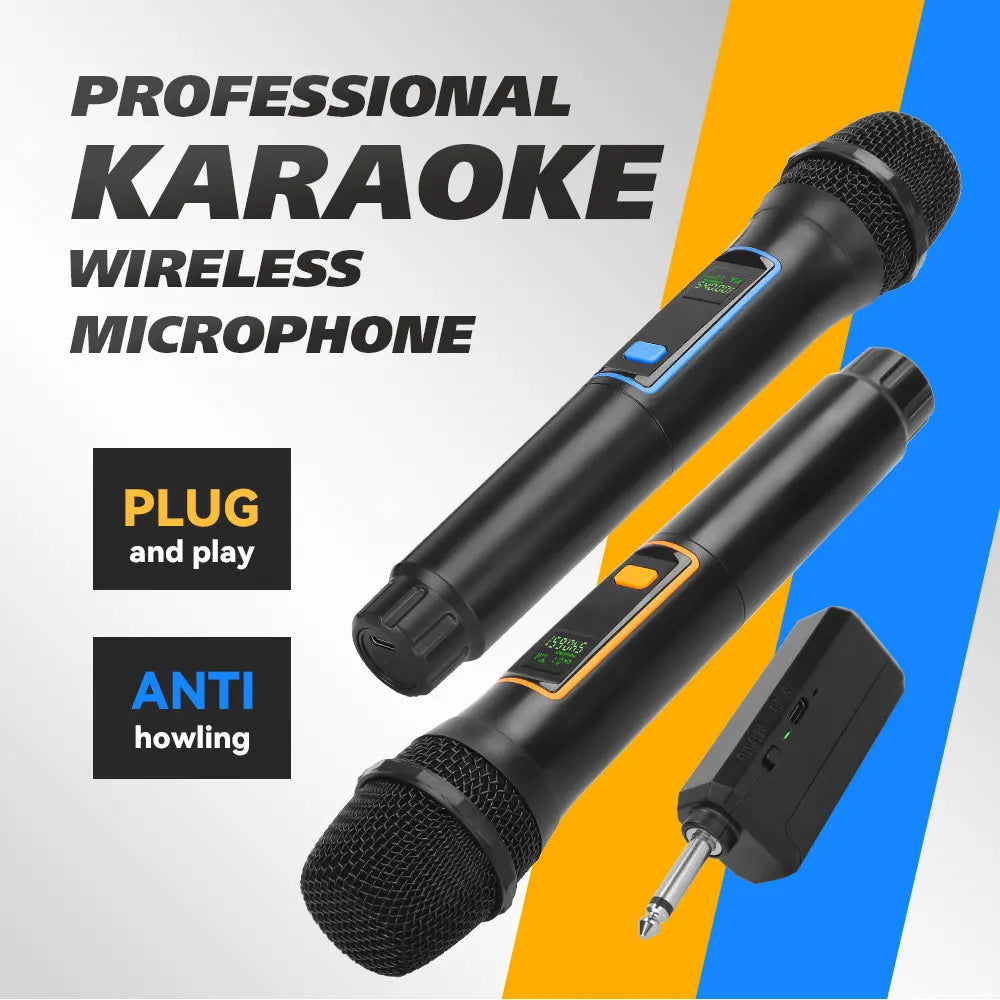 LMBGM W6 2.4G Wireless Charging Handheld Microphone System with High Cost Performance for Church,Wedding, Karaoke, Outdoor Use