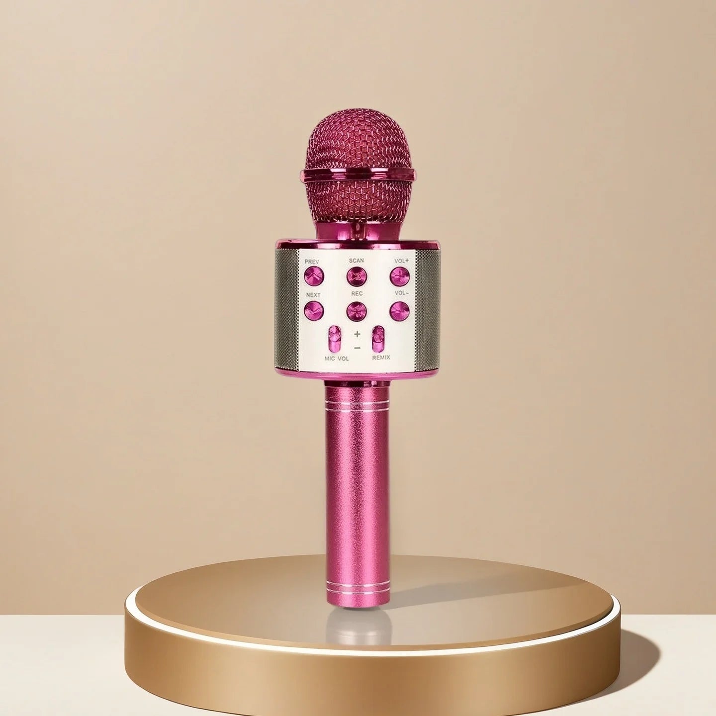 Bluetooth Karaoke Microphone Wireless Karaoke Mic for Adults Kids Singing - Perfect Toys for Girls Birthday Gifts