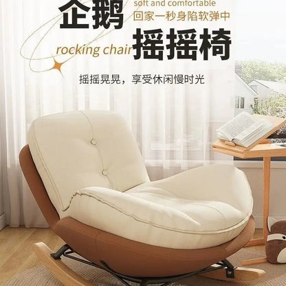 PYJ recliner household lazy sofa chair single living room balcony simple and comfortable leisure chair