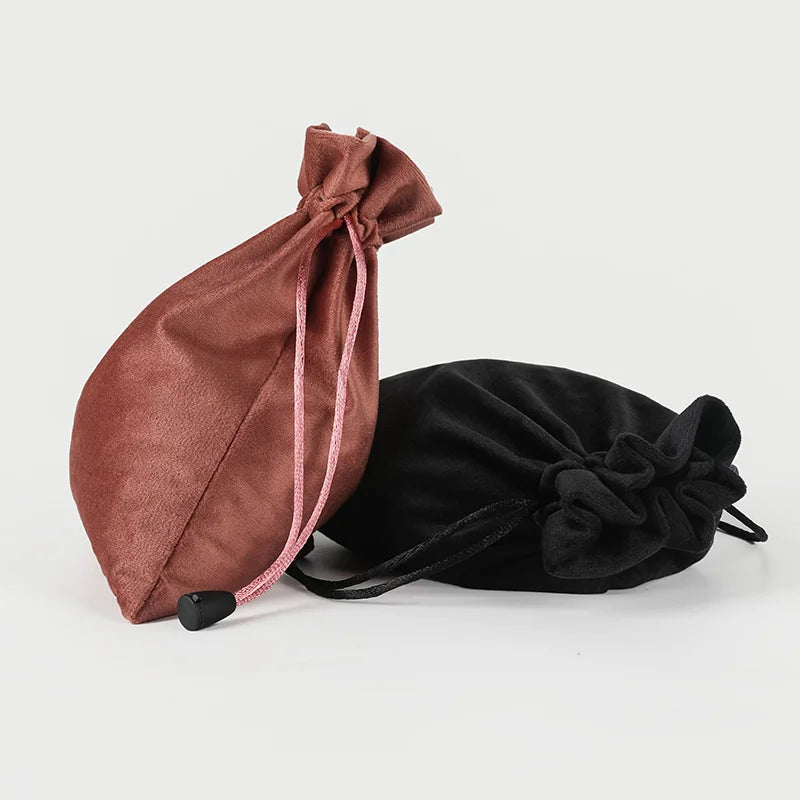 1pcs Gift Cloth Bags with Drawstring New Year Wedding Easter Package Pouches Soft Touching Jewelry Velvet Bag
