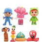 7Pcs @@ Set Pocoyo Animal Toy Bird Duck Elephant Doll Model Scene Ornaments Anime Cartoon Cute Pvc Figures Toys **