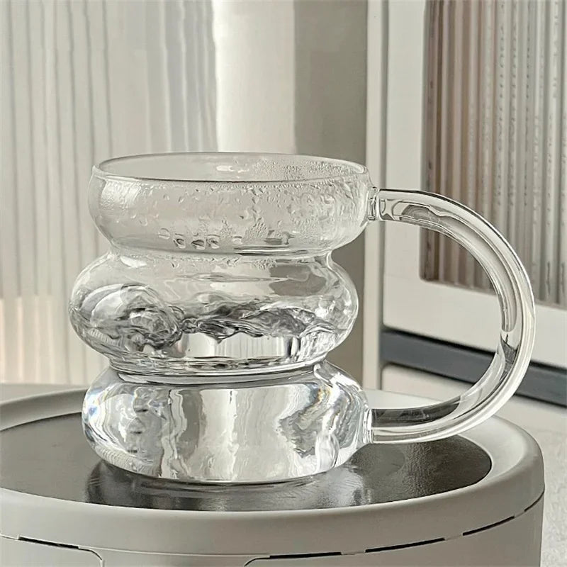 Creative Glass Cup Transparent Heat-resistant Tumbler Juice Milk Coffee Mug Home Water Glasses Beer Cocktail Glasses Drinkware