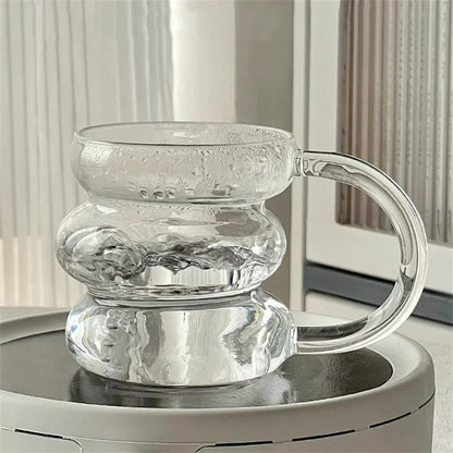 Creative Glass Cup Transparent Heat-resistant Tumbler Juice Milk Coffee Mug Home Water Glasses Beer Cocktail Glasses Drinkware