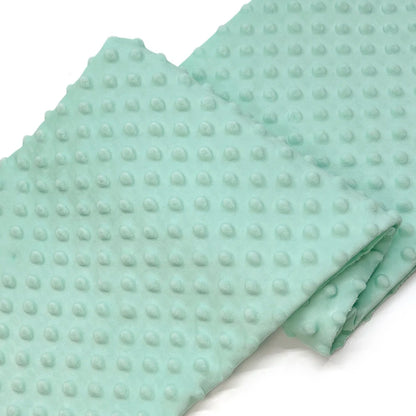Minky Dot Fabric For Baby Comfort Blankets 1mm Pile Length Polyester Single Sided Swaddle Baby Crying Comfort Plush Fabric