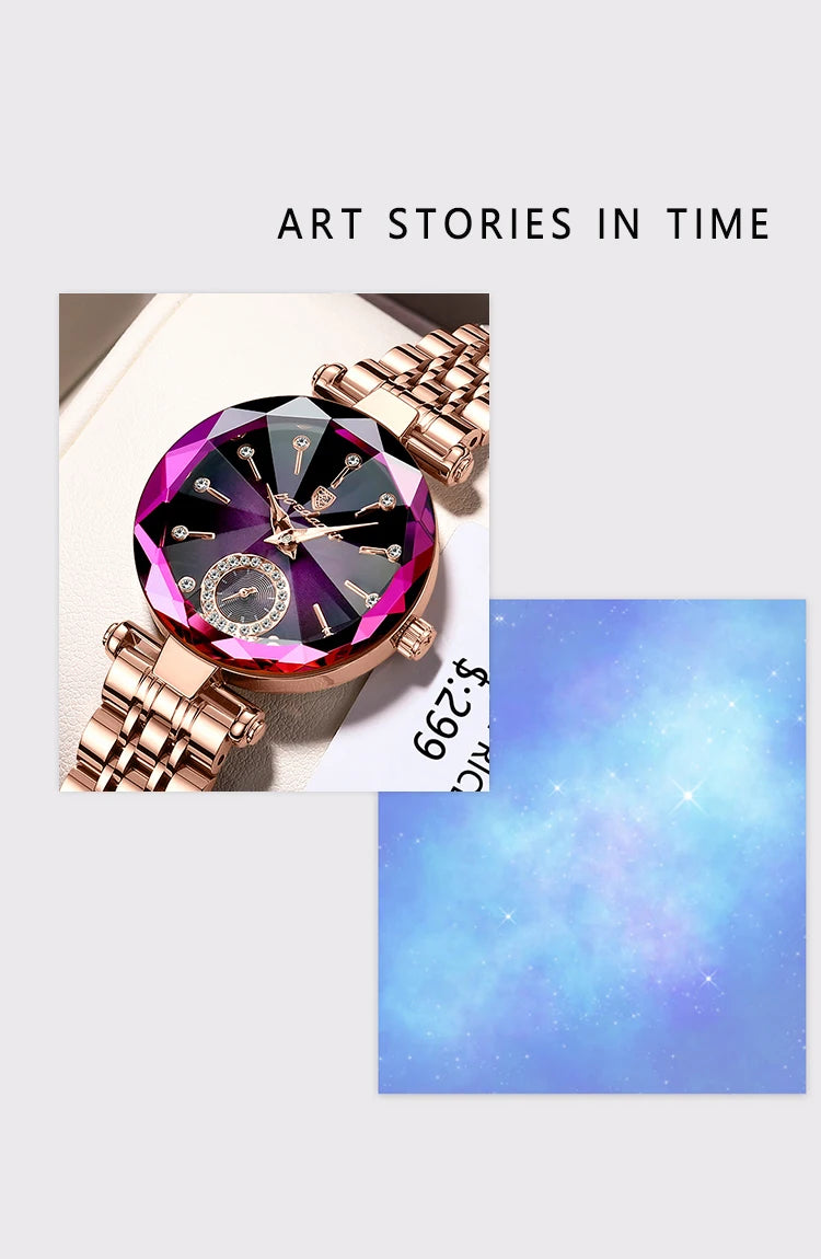 POEDAGAR Luxury Diamond Dial Woman Wristwatch Waterproof Stainless Steel Watch for Ladies Elegant Simple Quartz Women's Watches