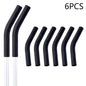 6Pcs/Set Soft Silicone Straw Covers Straws Tips Covers Fit For 9mm Wide Reusable Stainless Steel Straw Nozzles[Q]Q@