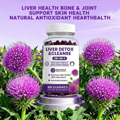 Liver Cleanse & Detox Gummies - Improve Digestion, Enhance Immunity, Help Cleanse The Liver and Promote MetabolismSupplements