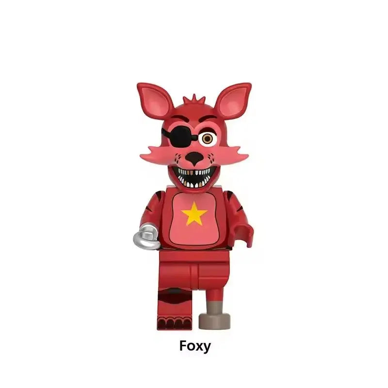 NEW FNAF Nights Game Figure Mini Figures Building BlocksSkeleton Thriller Toys gift kids toys mould king