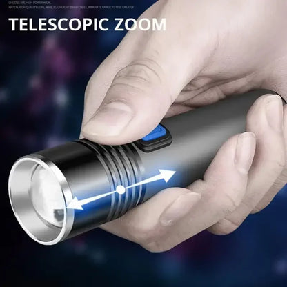 1/2PCS USB Charging Ultraviolet Flashlights UV Flashlight Blacklight Zoomable Torch Lamps Pet Urine Detector Hunting UV Light