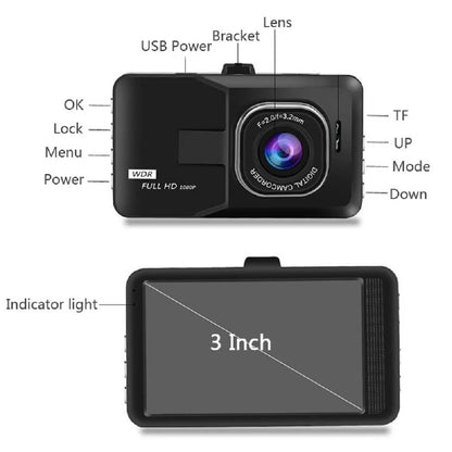 XUSHIDZ Q08 NEW 1080P HD  Car Vehicle DVR Video Recorder Dashcam 24h Parking Monitor G-sensor Dash Camera Loop Recording