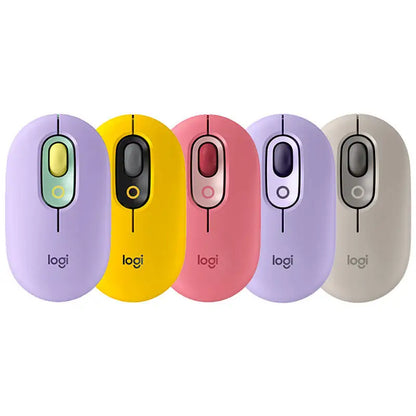 Logitech M350 POP Wireless Mouse Dual Mode Bluetooth 2.4Ghz Silent Click 18-Month Battery For PC Laptop Travel Office