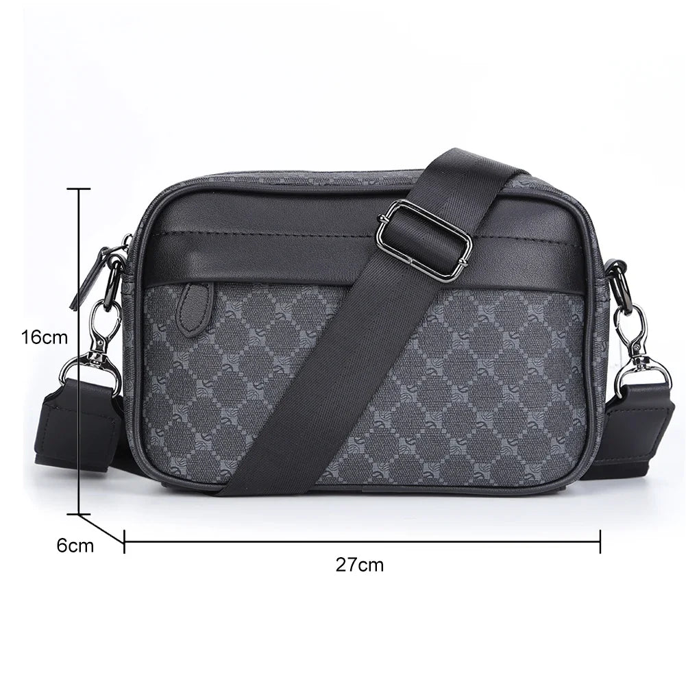 2024 Luxury Designer Women's Chest Bag PU Leather Wide Strap Shoulder Crossbody Bag Female Fashion Fanny Pack Banana Waist Bag