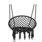Woven Hanging Chair with Backrest for Indoor & Outdoor | Swing Chair for Garden, Patio, Balcony | Portable Nest Basket