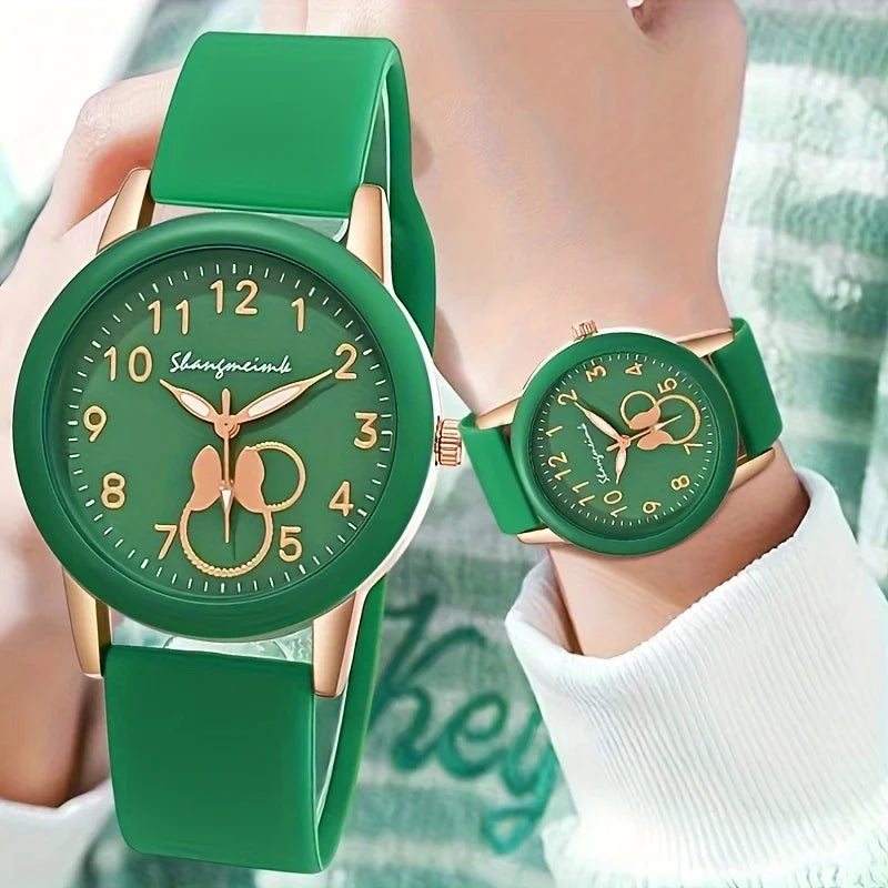 Casual Candy Color Silicone Band Women Watches Round Pointer Ladies Quartz Wrist Watch Reloj Mujer Girls Clock Gift