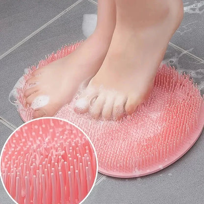 1-6Pcs Exfoliating Foot Brush And Back Scrubber Anti-Slip Suction Cup - Deep Cleansing And Exfoliating Tool For Body Dirt