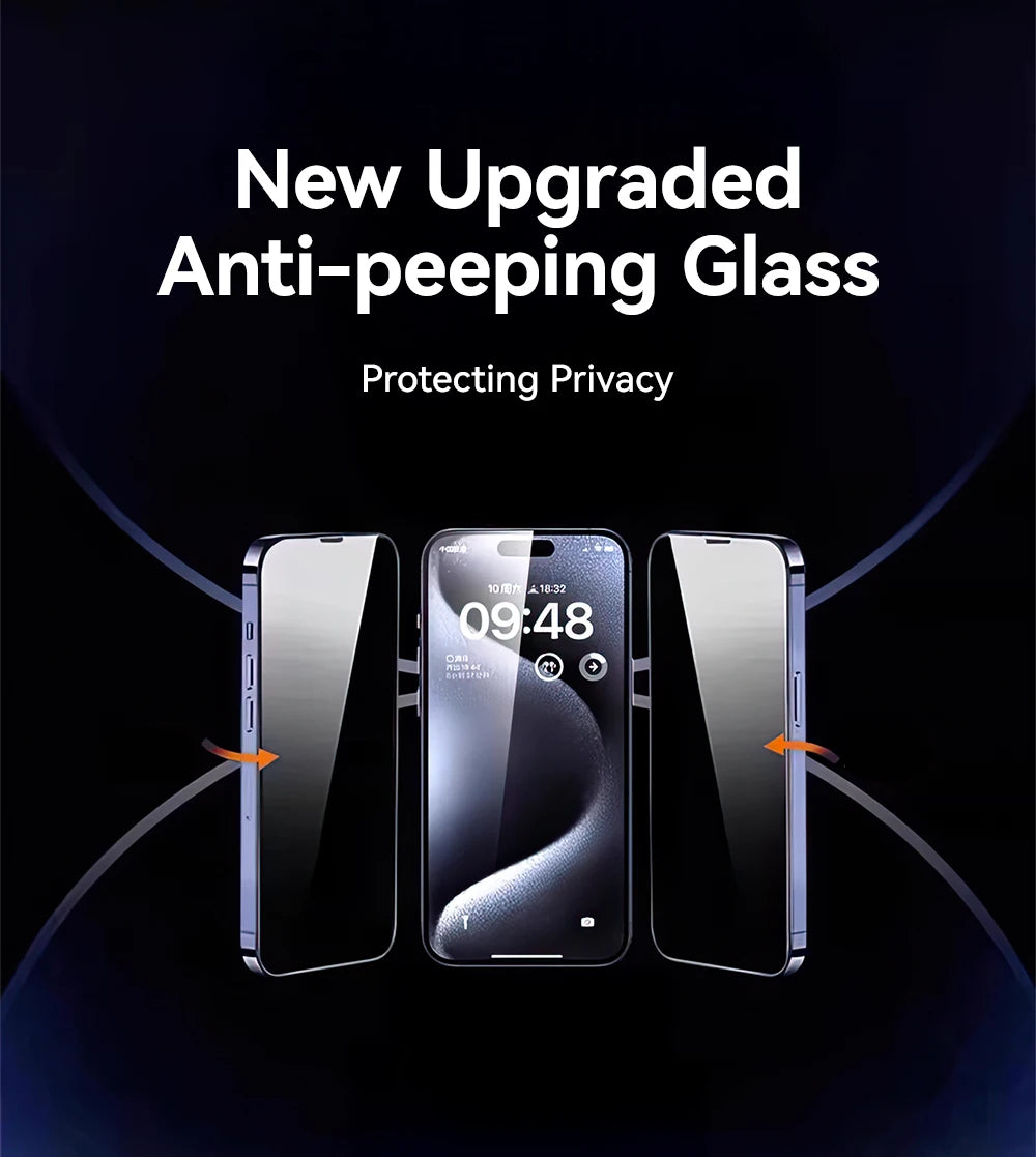 Joyroom 1/2 sztuki Do iPhone'a 17 Pro Max Szkło Antyszpiegowskie Ochronne Szkło Prywatyzujące Do iPhone'a 17 Pro 17 Air Szkło Hartowane