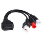 For Yamaha 3/4 /6 Pin To OBD2 Connector Motorbike OBDII Diagnostic Cable OBD Fault Code Reader Adaptor Extension Cable