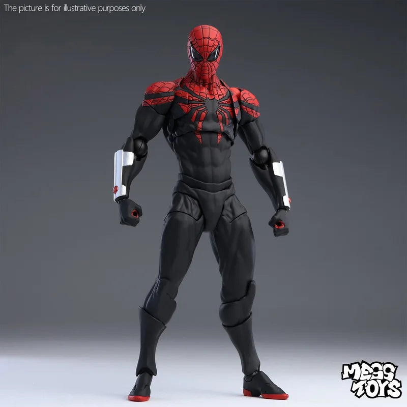 Mess Toys Superior Spider Man Action Figure Joint Movable Collectible Model For Adult Hobby Collectors Home Display