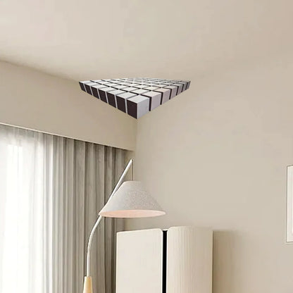 Impossible Corners Wall Art That Reshapes Reality Illusionary Optical Illusion Wall Art Sticker Abstract Modern Home Decoration