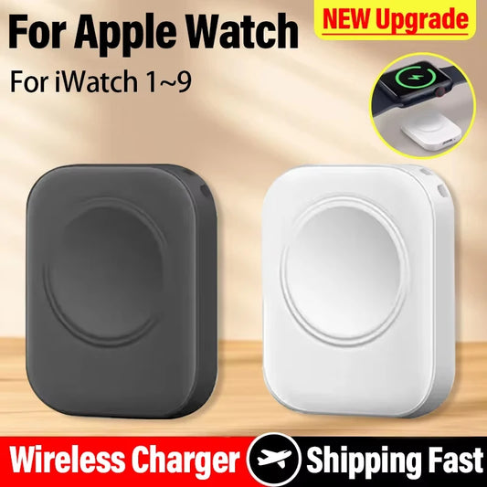 Fast Magnetic Watch Wireless Charger For Apple Watch Ultra 3 2 1 Series 9 8 7 6 SE Charger Dock Adapter Type C Portable Charger