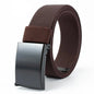 Men's Belt Nylon Tactical Belt Metal Buckle Woven Elastic Belt Outdoor Training With Pants Jeans Belt Leisure Woven Belts Unisex