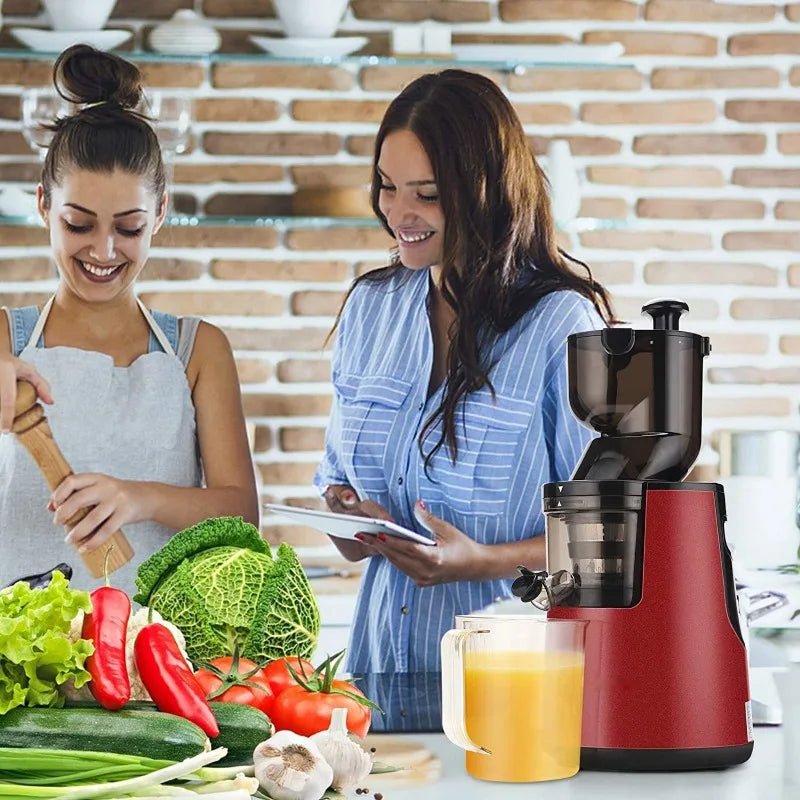 220V Automatic Juice Extractor Home Slag  Separation Ginger Fruit Vegetable Juice Extractor Multifunctional Fruit Slow Juicer
