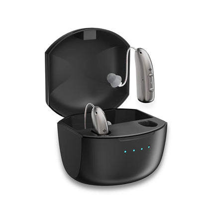 Self-Fitting OTC Hearing Aids, Mild to Moderate Hearing Loss,Bluetooth Hearing Aid with Invisible Fit Noise Support audifonos