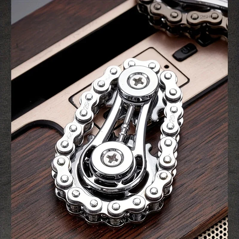 Anti-stress Anxiety Edc Fidget Adult Fingertip Spiral Sprocket Flywheel Metal Bicycle Chain Antistress Toy Fidgets Spinner Toys