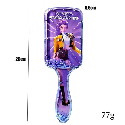 Anime Air Cushion Comb Cartoon Peripheral Massage Comb for Kpop Demon Hunters Household Fashion Girl Student Combs Fan Club Gift