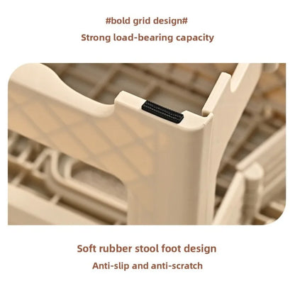 New model folding chair - Portable household folding chair - Outdoor camping portable small bench